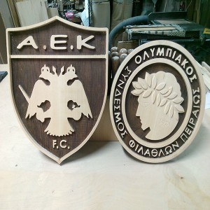 ΞΥΛΟΓΛΥΠΤΟ ΣΗΜΑ ΟΛΥΜΠΙΑΚΟΥ - AEK